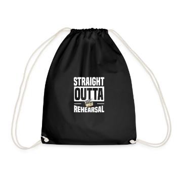 Motif de théâtre pour les acteurs de théâtre - Sac de sport léger - noir - Devant