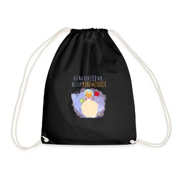 I lift you dear Dad to the moon and back - Drawstring Bag - black - Front