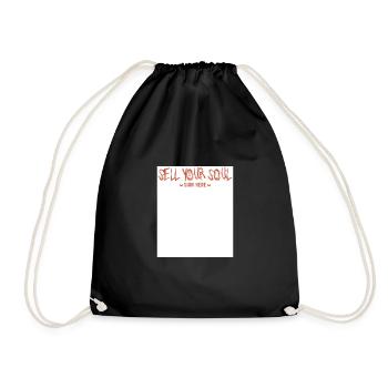Signez ma chemise Vendez votre âme Costume - Sac de sport léger - noir - Devant