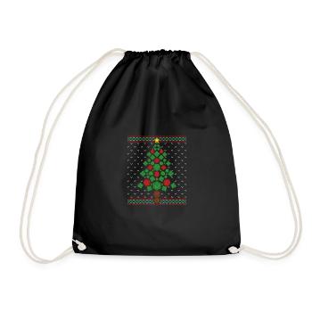 RPG Board Game Christmas Pen & Paper Game Master - Drawstring Bag - black - Front