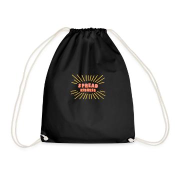 Répandre la gentillesse rayons du soleil méfaits - Sac de sport léger - noir - Devant