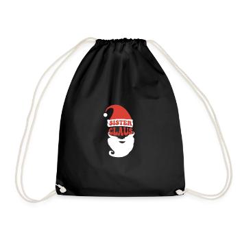 Soeur Noël Costume de famille Santa Claus - Sac de sport léger - noir - Devant