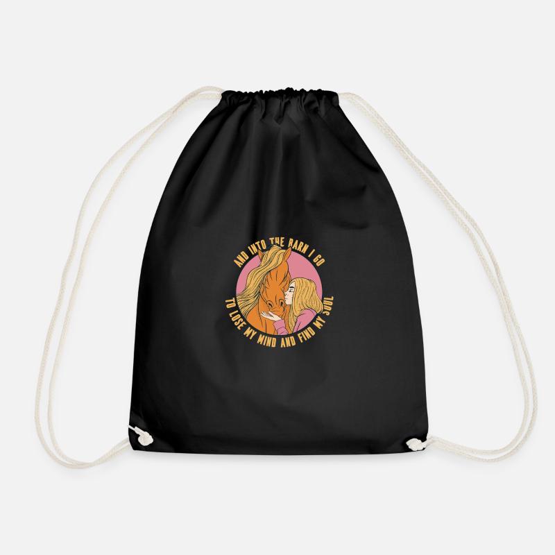 Dans la grange, je perds la tête - Sac de sport léger - noir