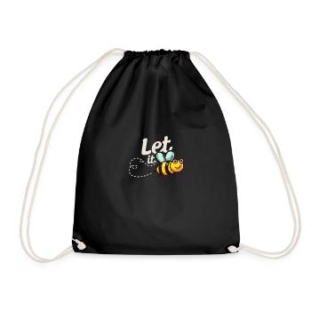 Let it BEE - Bienen - Turnbeutel - Schwarz - Vorne