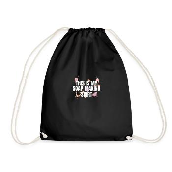 Fabrication de savon amusante Voici ma fabrication - Sac de sport léger - noir - Devant