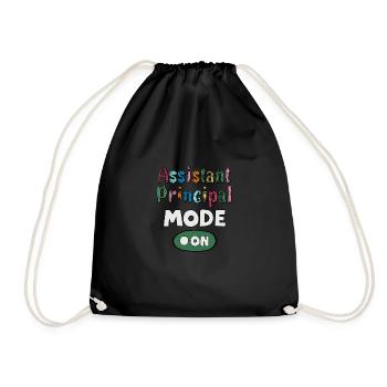 Assistant Principal mode turned on - Drawstring Bag - black - Front