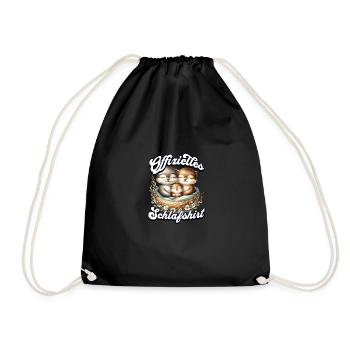 Chemise de nuit officielle Chat Famille Hommes Femmes - Sac de sport léger - noir - Devant
