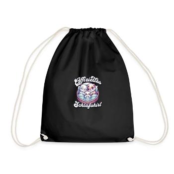Chemise de nuit officielle Chat Famille Hommes Femmes - Sac de sport léger - noir - Devant