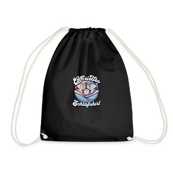 Chemise de nuit officielle Chat Famille Hommes Femmes - Sac de sport léger - noir - Devant