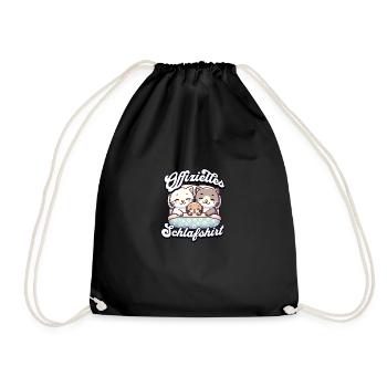 Chemise de nuit officielle Chat Famille Hommes Femmes - Sac de sport léger - noir - Devant