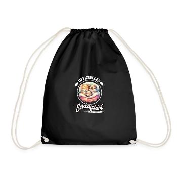 Chemise de nuit officielle Chat Famille Hommes Femmes - Sac de sport léger - noir - Devant