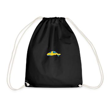 Sweden Fishing Fisherman Angler Gift Idea Tshirt - Drawstring Bag - black - Front