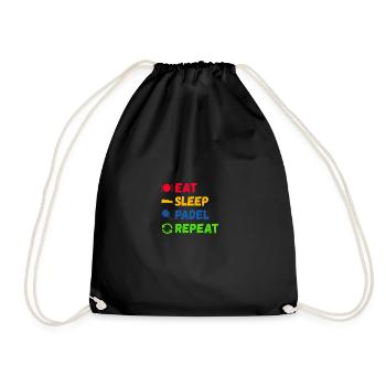 Manger dormir Padel Répéter Padel Paddle Tennis Paddleball - Sac de sport léger - noir - Devant
