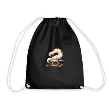 Thailand Vibrant Bangkok Thai Tours - Drawstring Bag - black - Front