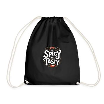 Pas épicé pas savoureux Nourriture épicée - Sac de sport léger - noir - Devant
