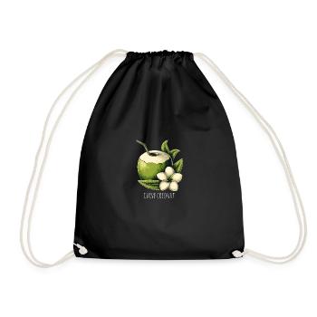 J’adore la noix de fraîche - Sac de sport léger - noir - Devant