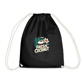 J’adore la noix de fraîche - Sac de sport léger - noir - Devant