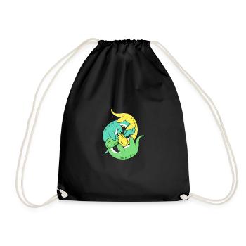 Nessie Hug Hugger und Liebhaber Geschenk - Turnbeutel - Schwarz - Vorne
