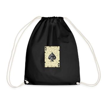 Ace Card Addicted to Gaming. Poison - Drawstring Bag - black - Front