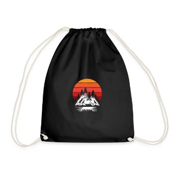 Nature & Coucher de soleil Nature Lovers Cadeau - Sac de sport léger - noir - Devant