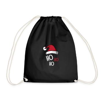 Ho ho ho. Poison de remplacement du Père Noël - Sac de sport léger - noir - Devant