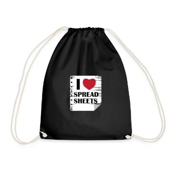 Love Spread Sheets Auditeur Poison - Sac de sport léger - noir - Devant