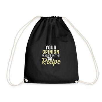 Was not in prescription Sarcastic person poison - Drawstring Bag - black - Front