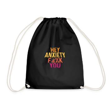 Hey FearFul ou anxieux. Cadeau - Sac de sport léger - noir - Devant