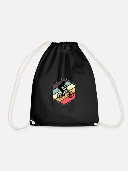 BMX Vintage Rennfahrer Gift - Turnbeutel - Schwarz