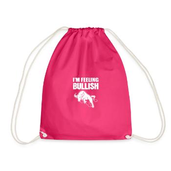 Ich fühle mich optimistisch Launische Person Gesch - Turnbeutel - Fuchsia - Vorne