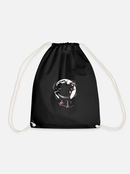 Reaper Skater Athlet Geschenk - Turnbeutel - Schwarz