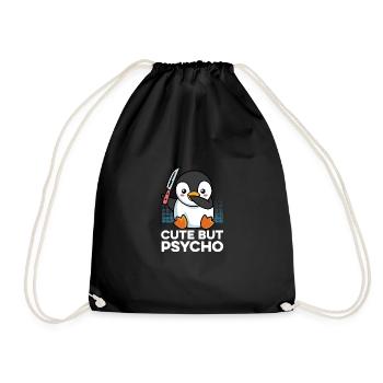Cadeau doux mais psychopathe - Sac de sport léger - noir - Devant