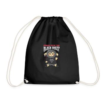 Proud Black Sheep Wasteful Poison - Drawstring Bag - black - Front