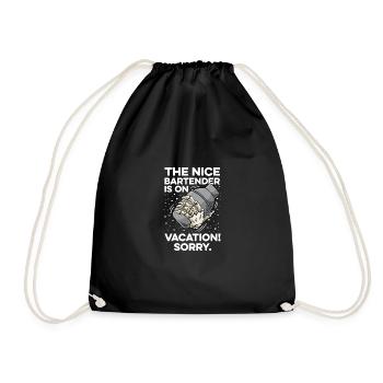 Vacation Traveler Gift - Drawstring Bag - black - Front