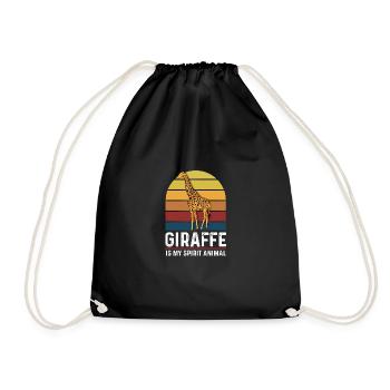 Mein Geisttier Tierrechtsanwalt Gift - Drawstring Bag - black - Front