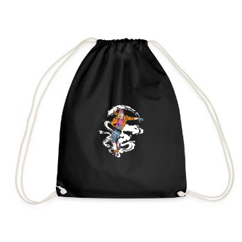 Breakdancing Girl Dance Choreographer Gift - Drawstring Bag - black - Front