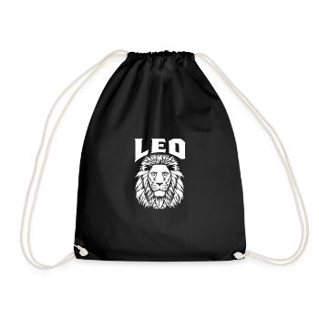 Leo -Zodiac -Sign Zodiac -Fan and love of nature - Drawstring Bag - black - Front
