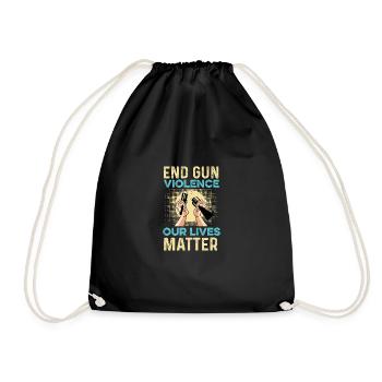 Fin de la violence armée Poison pacificateur - Sac de sport léger - noir - Devant