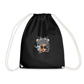 Smoking Weed Chain Smoker Poison - Drawstring Bag - black - Front
