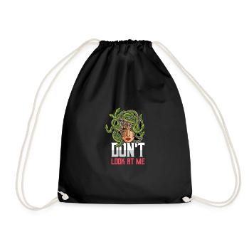 Do not look at sarcastic person gift - Drawstring Bag - black - Front
