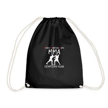 MMA Kämpfe Funny Zitat gemischter Kampfkünstler Kä - Turnbeutel - Schwarz - Vorne