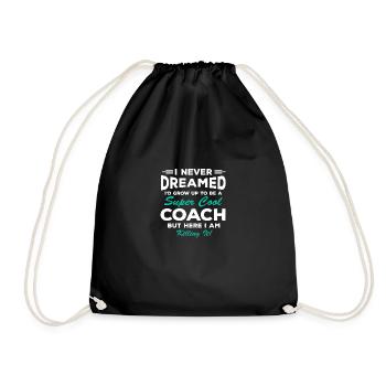 Delessed Coach Anerkennung Danke - Turnbeutel - Schwarz - Vorne