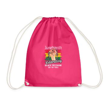 Juneteenth célèbre la liberté de citation noire drôle - Sac de sport léger - fuchsia - Devant
