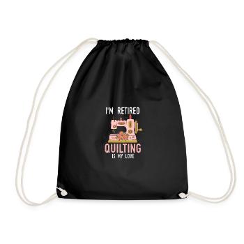 Je suis à la retraite, la citation amusante courtepointe est - Sac de sport léger - noir - Devant