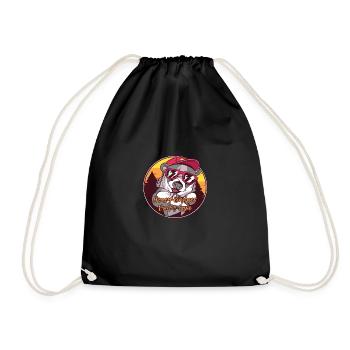 Funny Honey Badger Vinateg Honey Badger - Drawstring Bag - black - Front