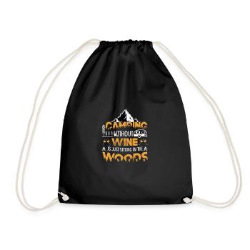 Devis vintage Camping Aventure - Sac de sport léger - noir - Devant