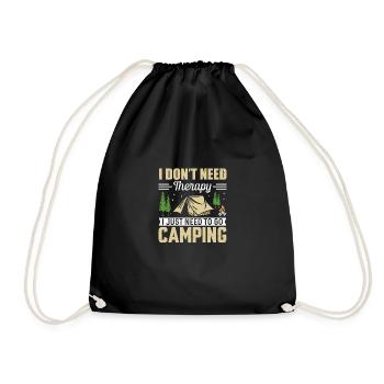 Je n’ai pas besoin de camping thérapeutique aussi désespérément - Sac de sport léger - noir - Devant