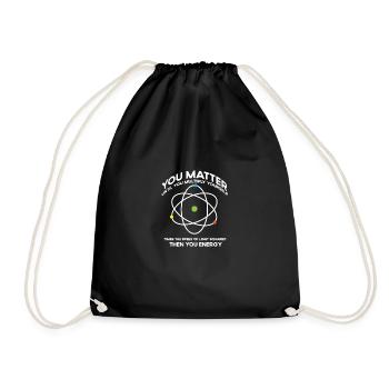 Nerdy you-matter then you energy e_mc_2 natural science - Sac de sport léger - noir - Devant