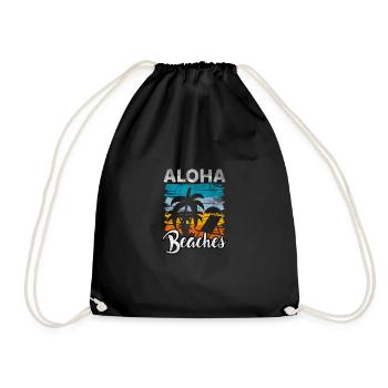 Citation Aloha Beach Hawaii Vintage Palm Beach - Sac de sport léger - noir - Devant