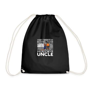 Mon joueur de basket préféré m’appelle Oncle V - Sac de sport léger - noir - Devant